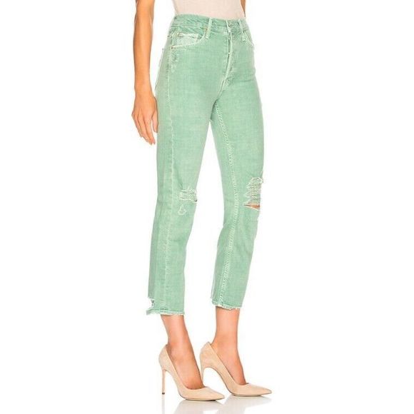 New MOTHER The Tomcat Chew Color: The Devil Drinks Coffee Mint size 32 - Picture 3 of 9